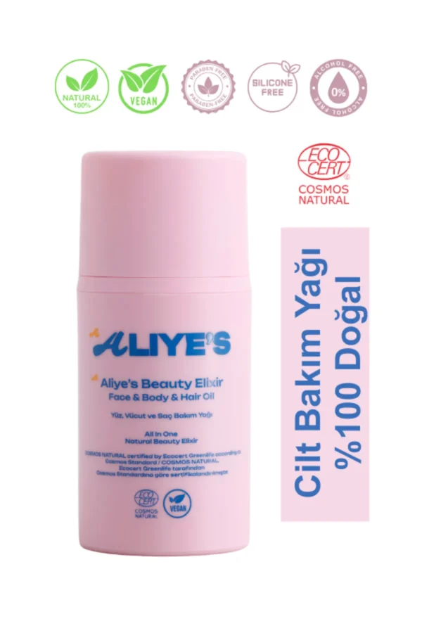 Beauty Elixir – %100 Doğal Yüz, Vücut ve Saç Bakım Yağı