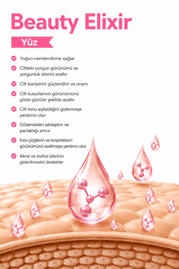 Beauty Elixir  %100 Doğal   Yüz, Vücut ve Saç Bakım Yağı - Görsel 3