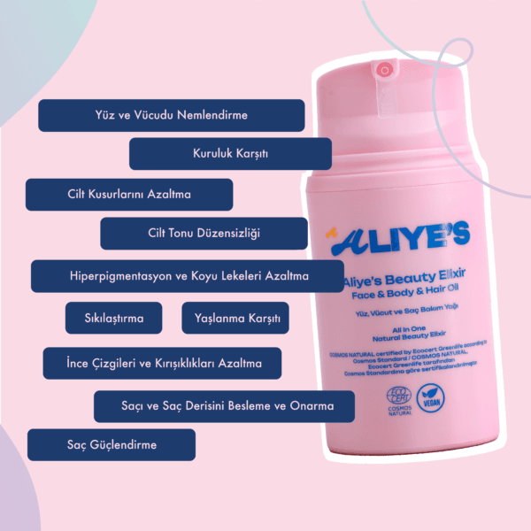 Beauty Elixir  %100 Doğal   Yüz, Vücut ve Saç Bakım Yağı - Görsel 7
