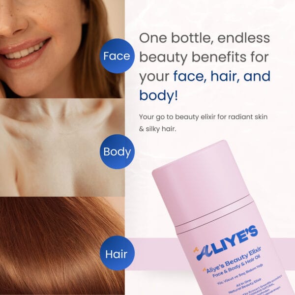 Beauty Elixir – %100 Doğal Yüz, Vücut ve Saç Bakım Yağı - Görsel 5