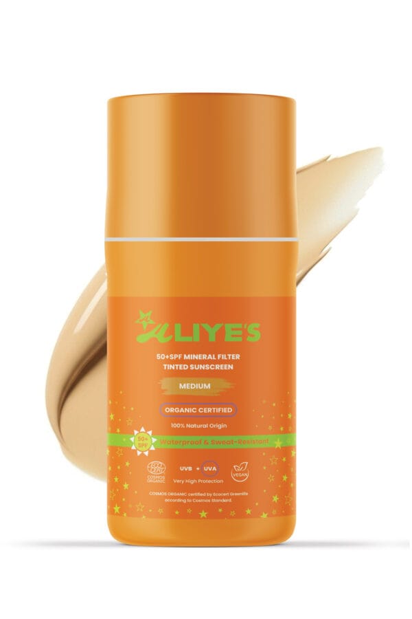 SPF 50+ Organik Mineral Filtreli Güneş Kremi - Orta Ton - Görsel 2
