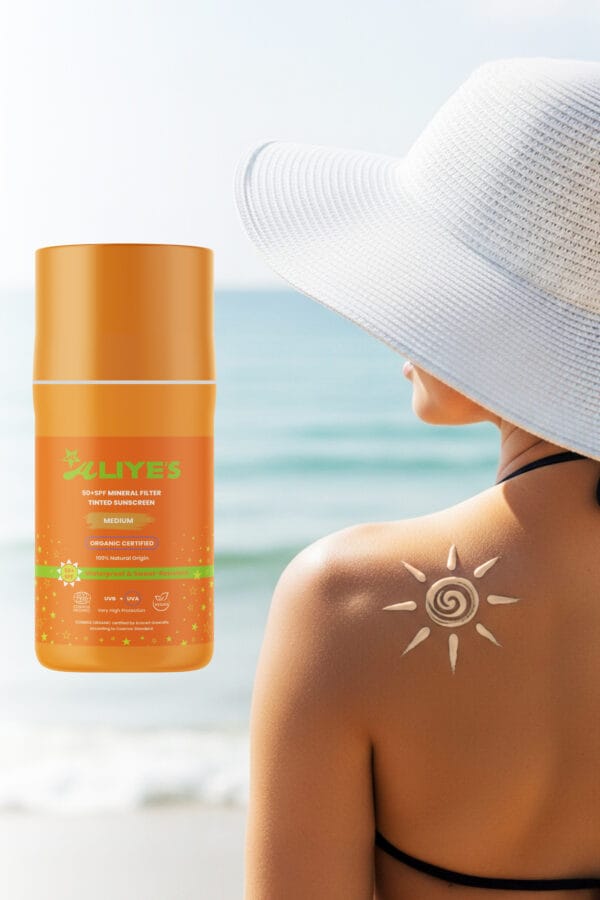 SPF 50+ Organik Mineral Filtreli Güneş Kremi - Orta Ton - Görsel 4