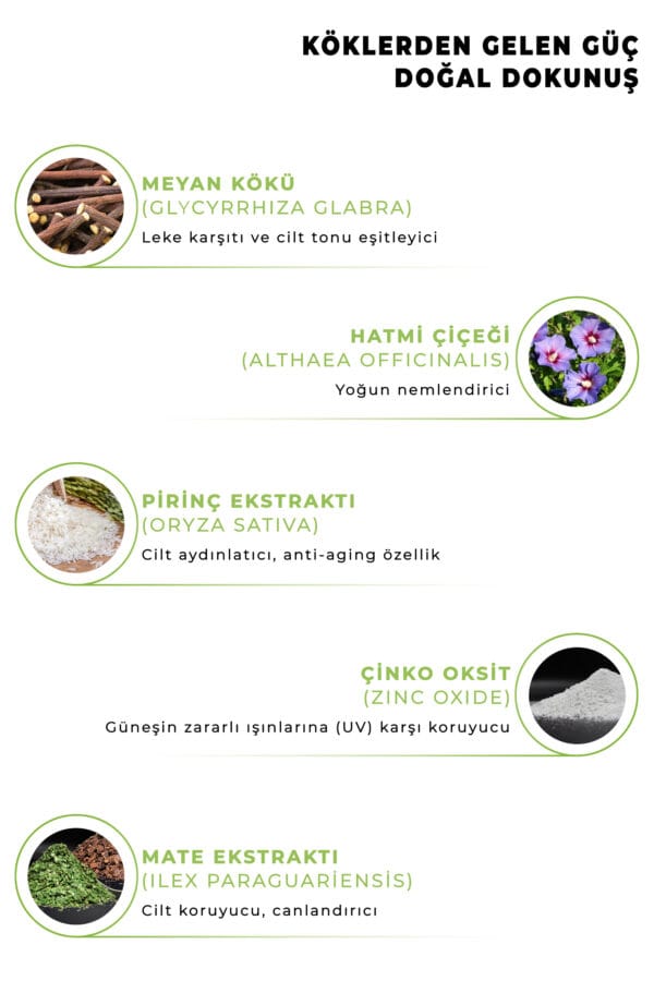SPF 50+ Organik Mineral Filtreli Güneş Kremi - Orta Ton - Görsel 7