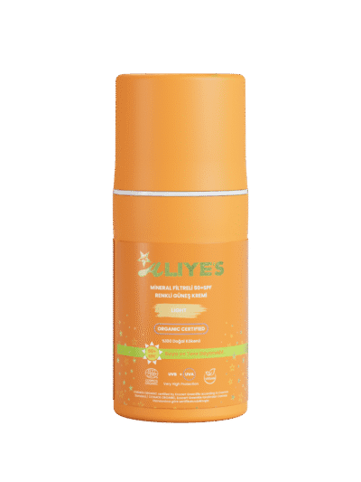 SPF 50+ Organik Mineral Filtreli Güneş Kremi – Açık Ton