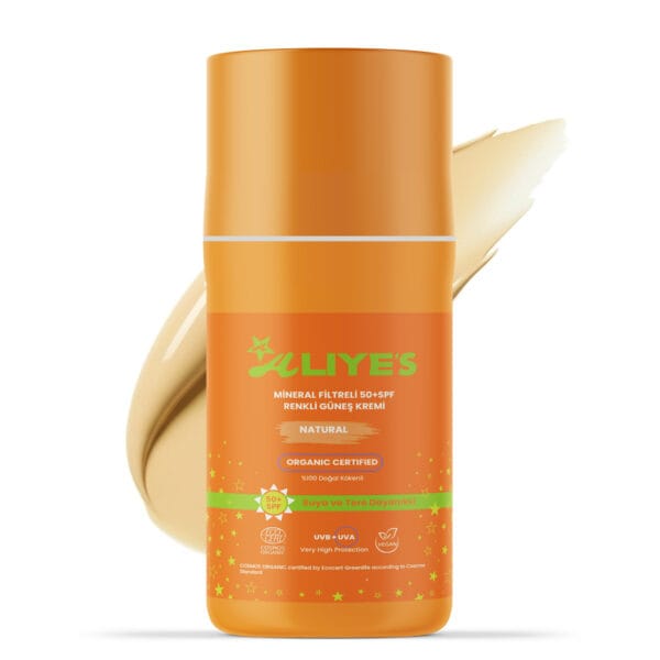 SPF 50+ Organik Mineral Filtreli Güneş Kremi - Natural Ton - Görsel 2