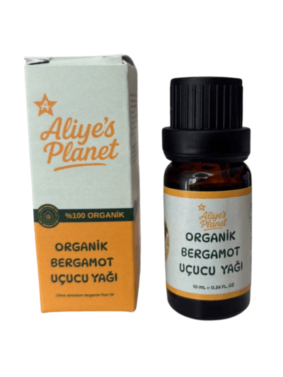 %100 Organik Bergamot Uçucu Yağı | Yüz Saç Vücut | Aromaterapi | Stres Rahatlatıcı
