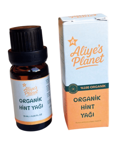 %100 Organik Hint Yağı (Castor Oil) Soğuk Sıkım