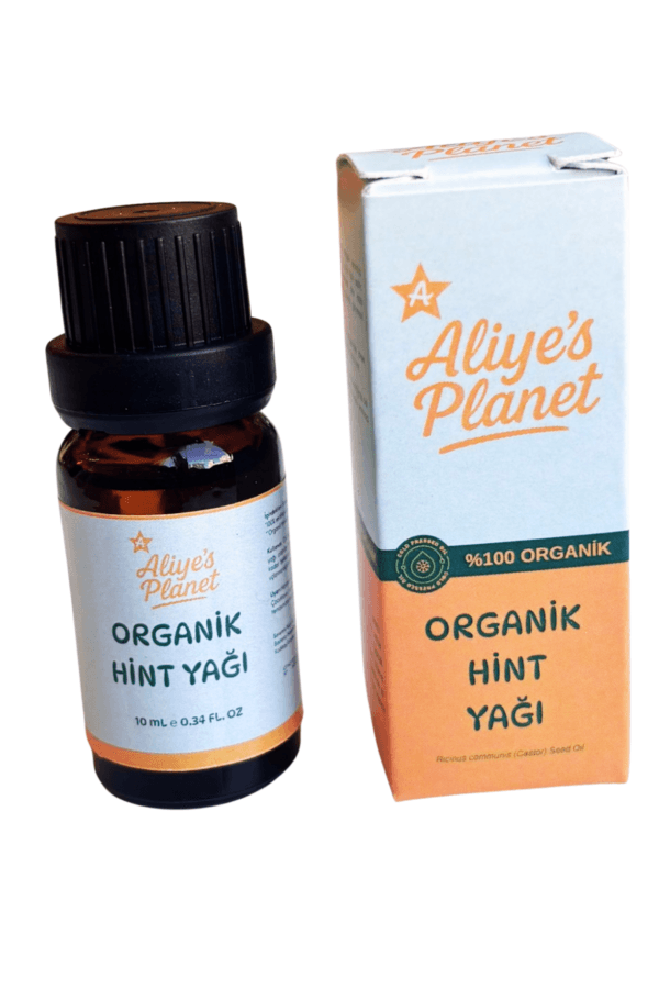 %100 Organik Hint Yağı (Castor Oil) Soğuk Sıkım - Görsel 2