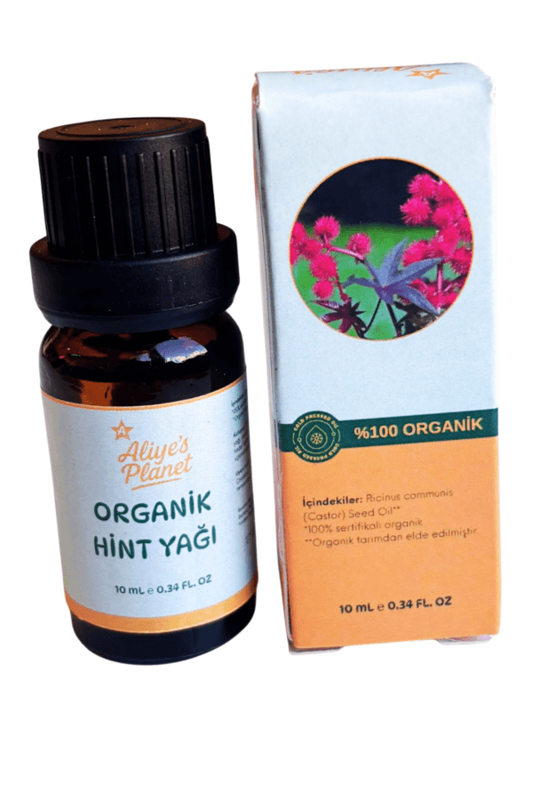 %100 Organik Hint Yağı (Castor Oil) Soğuk Sıkım - Görsel 3