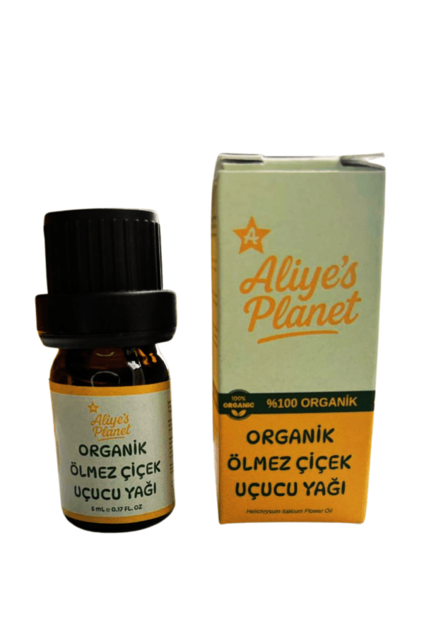 %100 Organik Ölmez Çiçek Uçucu Yağı – Kırışıklık Karşıtı, & Cilt Yenileyici - Görsel 3
