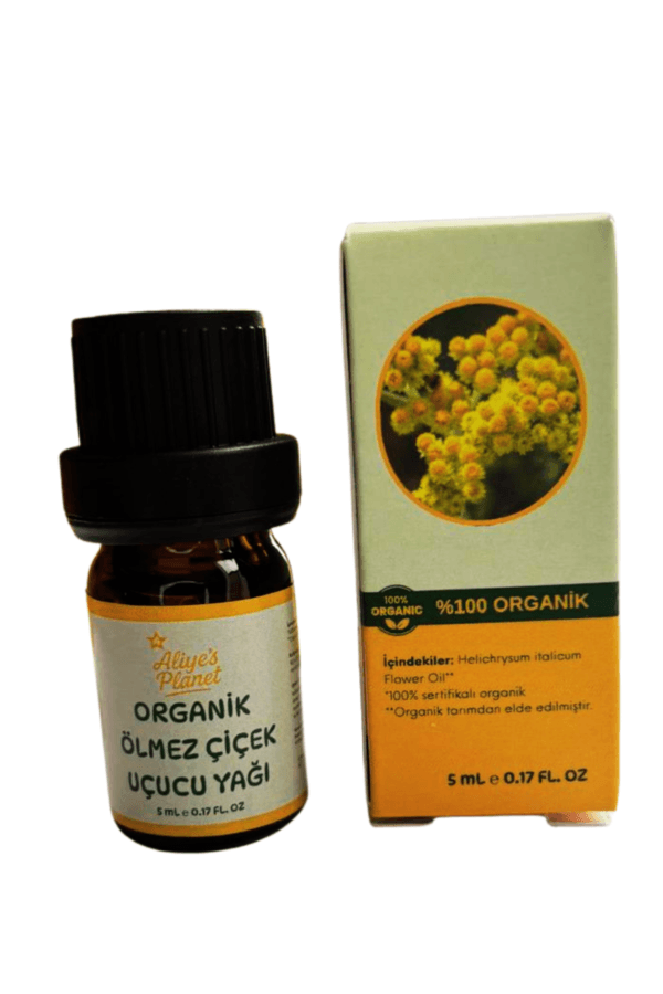 %100 Organik Ölmez Çiçek Uçucu Yağı – Kırışıklık Karşıtı, & Cilt Yenileyici - Görsel 4