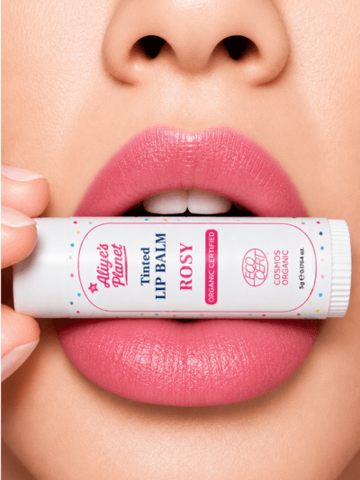 ROSY – Organik Renkli Lip Balm – Doğal Işıltı Veren Nemlendirici & Besleyici Dudak Balmı