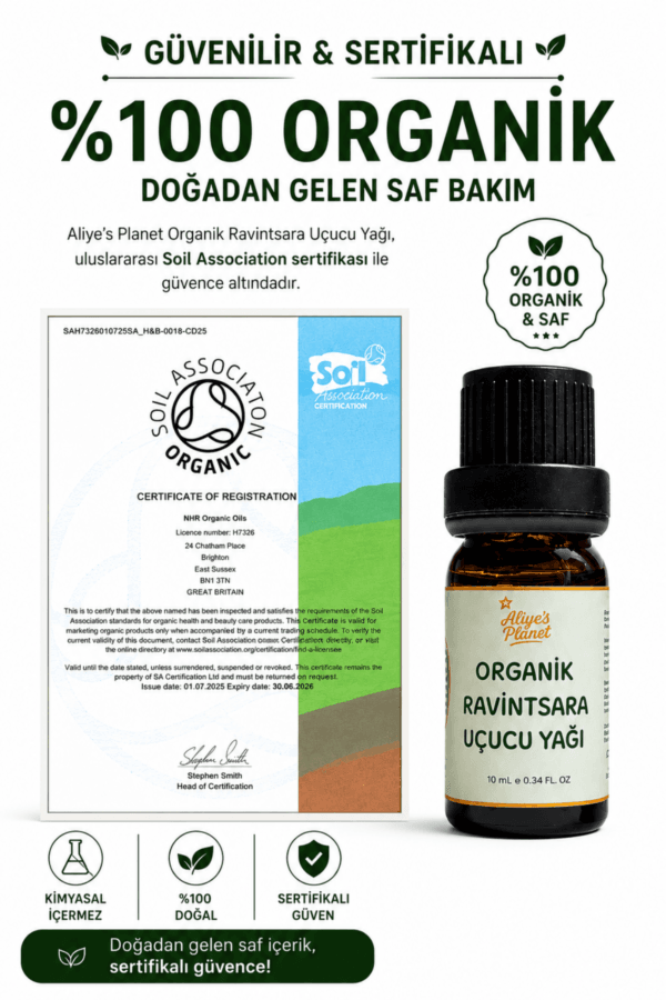 %100 Organik Ravintsara Yağı – Cilt & Saç Bakımı - Yoga, Meditasyon & Aromaterapi - Görsel 3